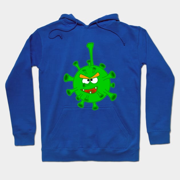 A Beautiful And Funny Coronavirus Covid-19 Will Decorate Your Things, As Well As Accessories, Perfect As A Present For Christmas And New Year. Hoodie by Kallin (Kaile Animations)